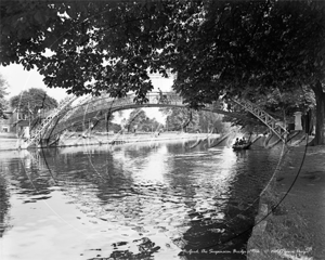 The Suspension Bridge, Bedford in Bedfordshire c1950s