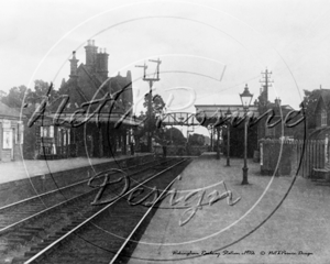Train Station platform, Wokingham in Berkshire c1910s