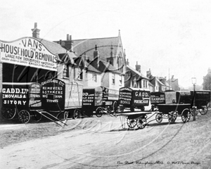 Rose Street and Isaiah Gadd's household removals, Wokingham in Berkshire c1900s