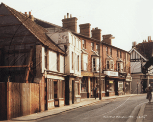 Peach Street, Wokingham in Berkshire c1980s  Photographers: Ken & Edna Goatley, Wokingham