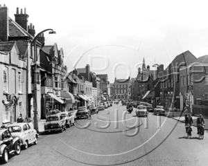Broad Street, Wokingham in Berkshire c1950s