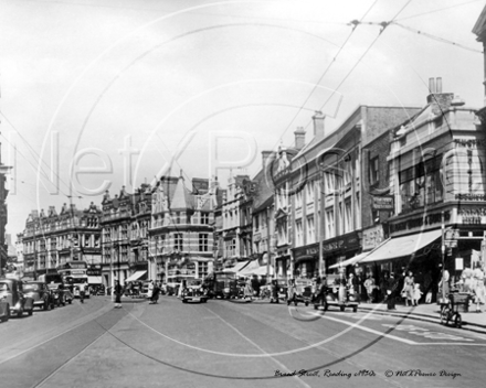 Broad Street, Reading in Berkshire c1930s