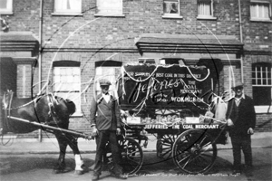 Jeffries the Coal Merchants and their Wagon in Rose Street, Wokingham in Berkshire c1930s