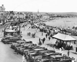 The Esplanade & Sands, Weymouth in Dorset c1920s