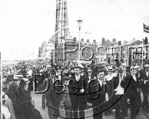 Golden Mile and Tower, Blackpool in lancashire c1900s