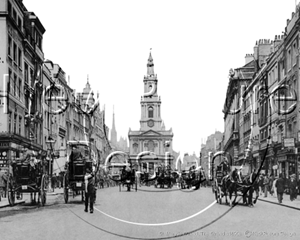 Picture of London - The Strand, St Mary-le-Strand c1890s - N320