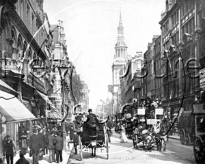 Cheapside in the City of London c1890s