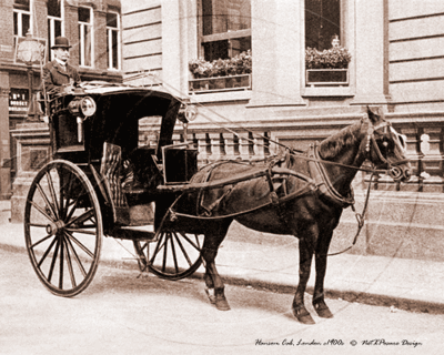 Picture of London - Hansom Cab c1900s - N1558