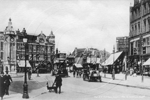 Lewisham High Street & The Clock Tower in South East London c1910s