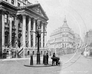 Mansion House in the City of London c1880s