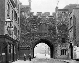St John's Gate in Clerkenwell in London c1890s