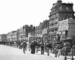 Kings Road, Brighton in Sussex c1890s
