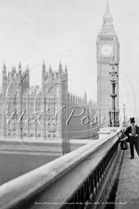 Picture of London - Houses of Parliament c1870s - N2625 