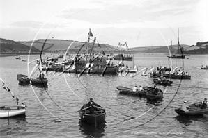 Picture of Cornwall - St Just, Cornish Coast, Reindeer Boats and Punts Decorated c1900s - N2682
