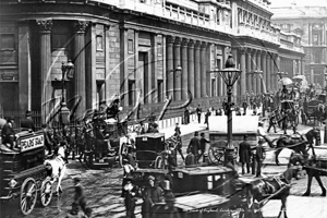 Bank of England in the City of London c1880s