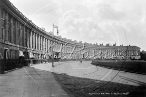 The Royal Crescent in Bath, Avon c1900s