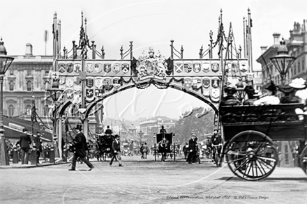 Picture of London - Westminster, Whitehall Edward VII Coronation 1902 - N3078