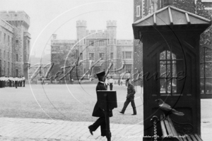 The Tower of London with a Jack Daw bird in London c1900s
