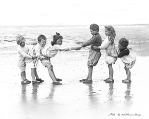 Picture of Misc - Kids, Tug of War c1900s - N886