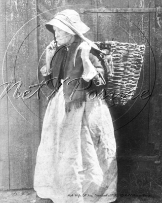 Fish Wife, St Ives in Cornwall c1903