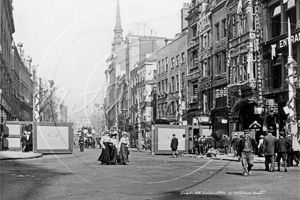 Ludgate Hill in the City of London c1890s