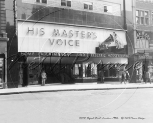 HMV Store, Oxford Street in Central London c1930s