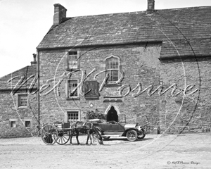 Picture of Transport - Car with Horse and Cart c1900s - N671