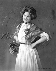 Picture of Misc - People, A Young Lady with a Cherry in her Mouth c1912 - N825