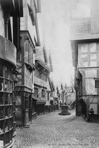 A Lane in Manchester in Lancashire c1890s