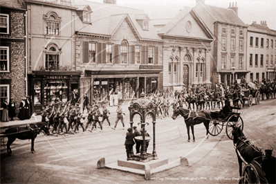 Picture of Oxon - Wallingford, High Street, Military Procession c1910s - N3314