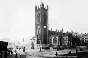Manchester Cathedral, Manchester in Lancashire c1900s