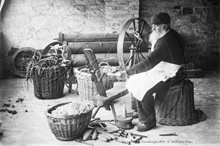 Picture of Yorks - Knaresborough, Manor Mill and Man Spinning a Wheel c1900s - N3420