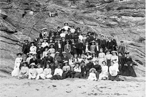 Picture of Cornwall - St Just, Day trippers from St Just c1900s - N3639