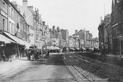Broad Street, Reading in Berkshire c1890s
