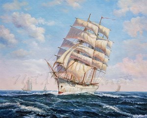 Picture of Seascapes - Sailing Clipper Scene - O034