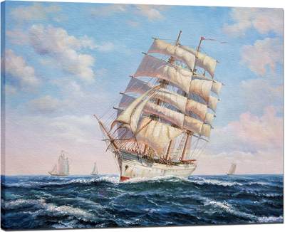 Picture of Seascapes - Sailing Clipper Scene - O034