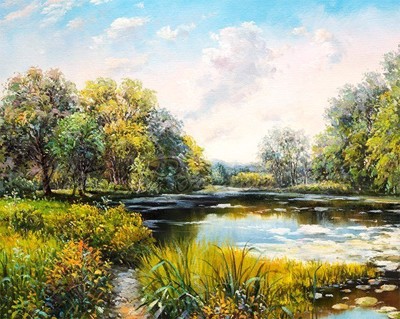 Picture of Landscapes - River Scene - O044