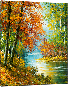 Picture of Landscapes - Colourful River Scene - O078