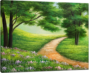 Picture of Landscapes - Country Path Scene - O025