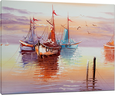 Picture of Seascapes - Fishing Boats - O081