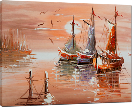 Picture of Seascapes - Fishing Boats - O080