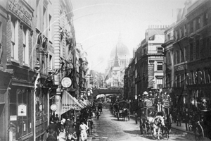 Fleet Street in London c1890s