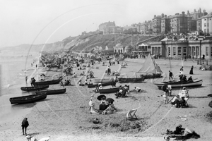 Beach from The Pier, Bournemouth in Dorset c1900s