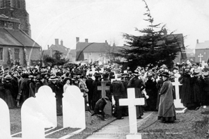 Funeral of Reverend Francis Edward Robinson, All Saints Church, London Road, Wokingham in Berkshire February 1910