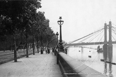 Chelsea Embankment, Chelsea in South West London c1910s