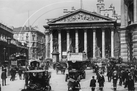 The Royal Exchange in the City of London c1910s