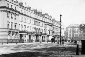 Belgrave Square, Westminster in London c1900s