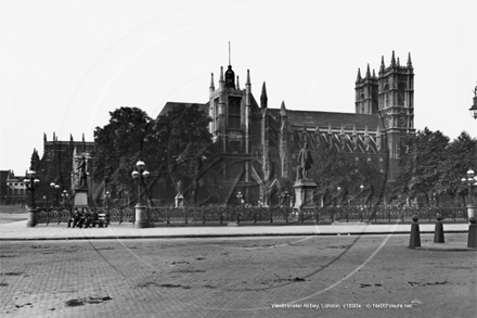 Westminster Abbey North Side in London c1890s