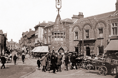 George Street, Luton in Bedfordshire c1918