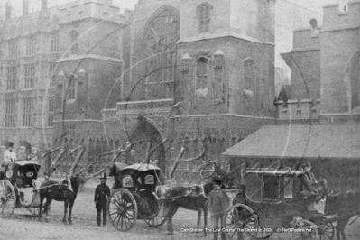 Cab Shelter, The Law Courts and The Strand in The City Of London c1890s